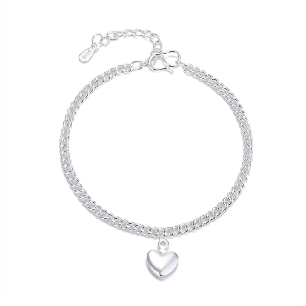 BNIB - Sterling Silver Heart Bracelet - 925. - Image 4