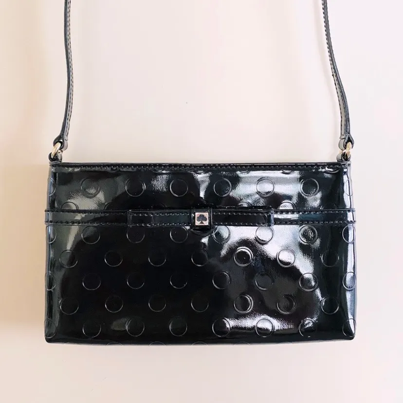 Kate Spade Camellia Street Amy Black Patent Crossbody - Image 4