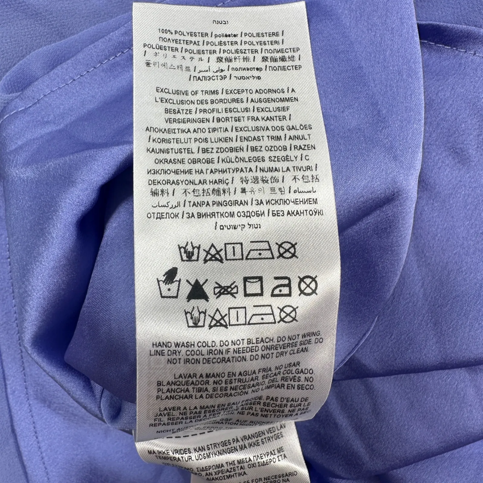 MARCIANO GUESS Tunic Dress Womens S Purple Tidal Wave Embellished Long Sleeve - Image 11