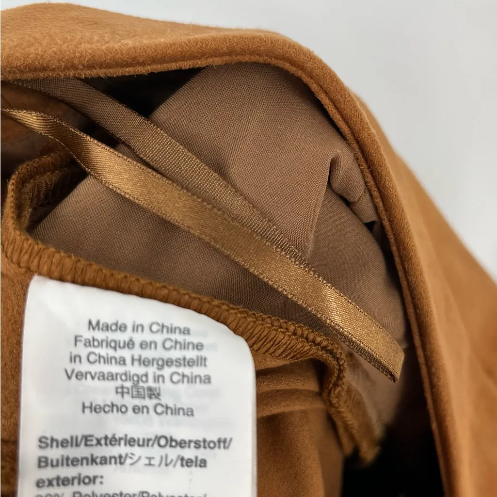 J.Crew women’s Hayden kick out tan crop pant in faux suede size 12 NWT - Image 5