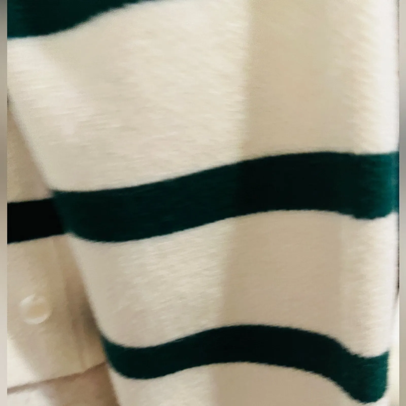 Scotch & Soda Amsterdam Ivory With Green Striped Button-Up Cardigan Size XS NWT - Image 7