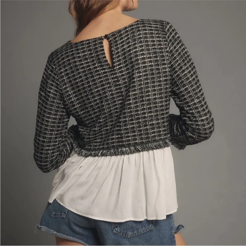 Anthropologie Maeve Tweed Twofer Top Size Medium - Image 2