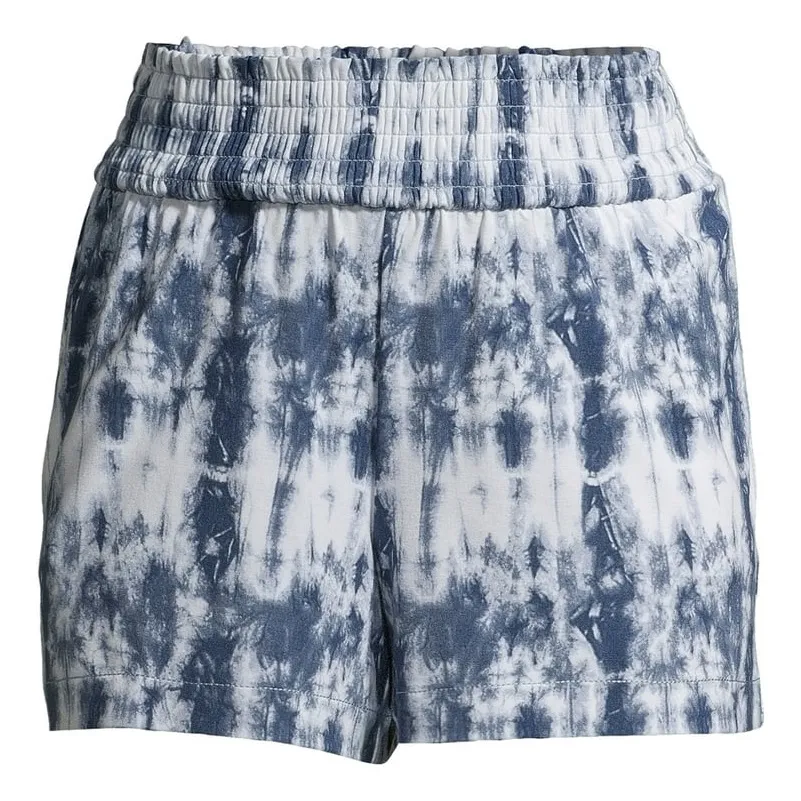 Women’s time &‎ true tie dye beach shorts large Blue - Image 3