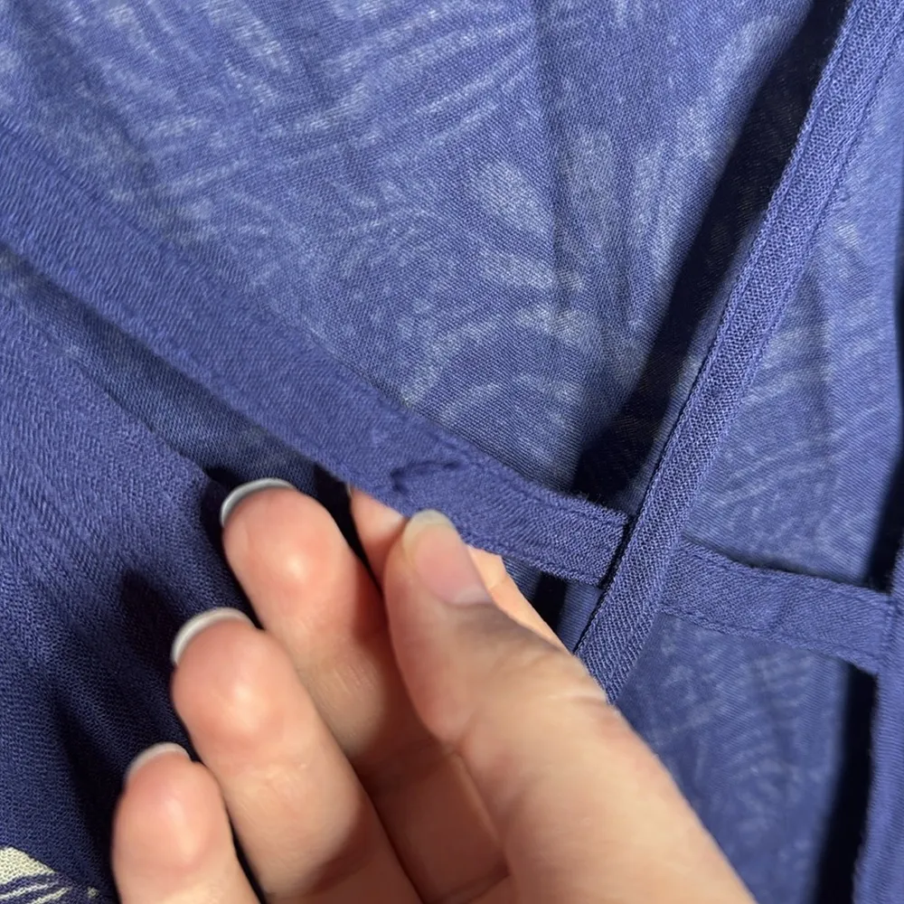 O'Neill Mini Purple Ivory Floral Print  Backless Surf Dress size S - Image 8