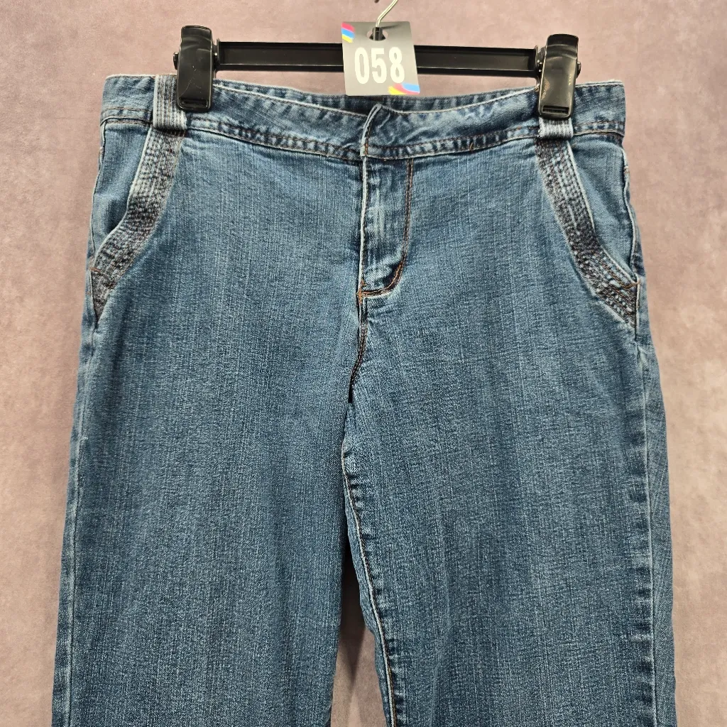 Pierre‎ Cardin Blue Straight Tapered Denim Jeans Pants 10 - Image 3