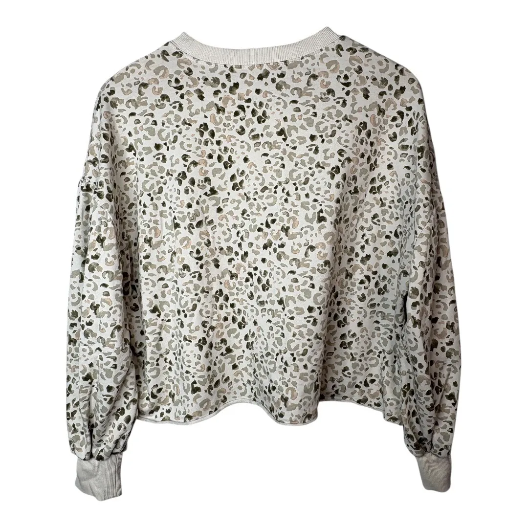 Z Supply Painted Leopard Tempest Pullover Sweatshirt Top Women's‎ Size Medium - Image 4