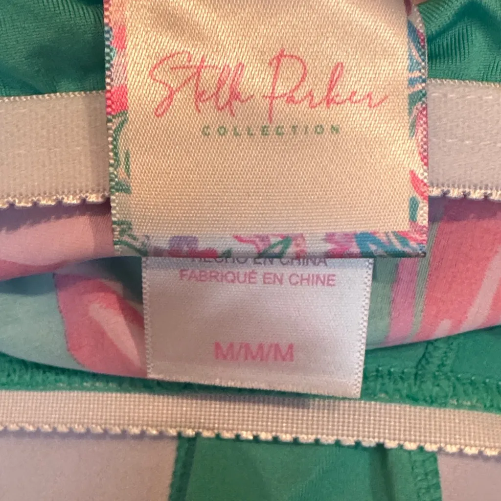 Stella Parker Island Time Tankini Bathing Suit 2 Piece Swimsuit Set Quick Dry Pink Size M - Image 7