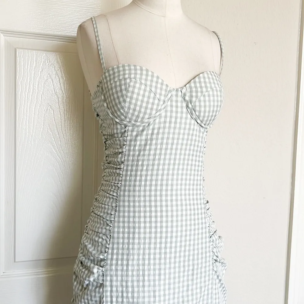 MESHKI Gingham Bustier Mini Dress - Image 5