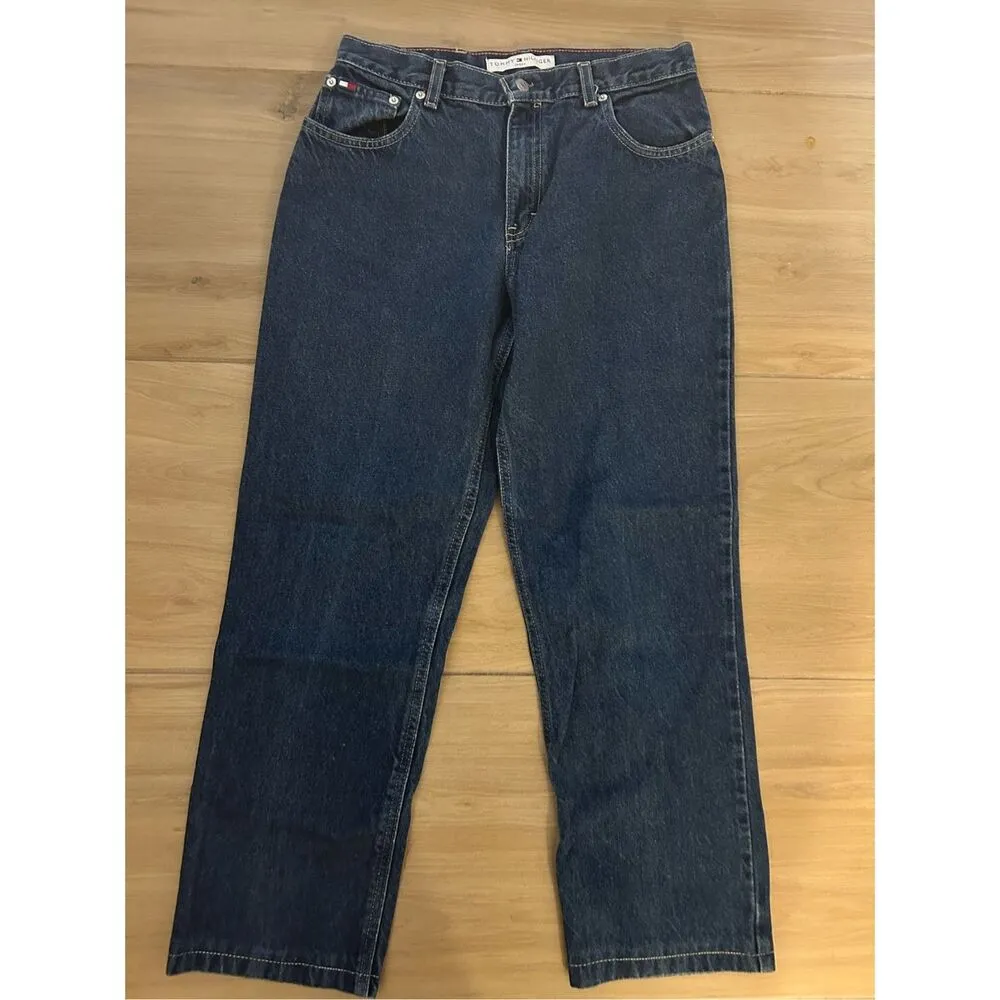 Vintage Tommy Hilfiger Straight Leg Jeans size 8 27” inseam - Image 2