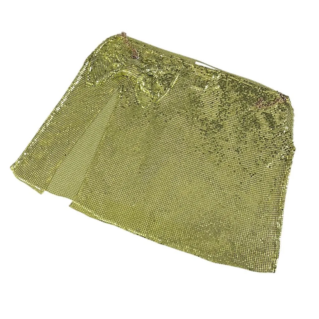 Repaired - Lovers and Friends Silverlake Mini Skirt‎ in Pear Green - Image 3