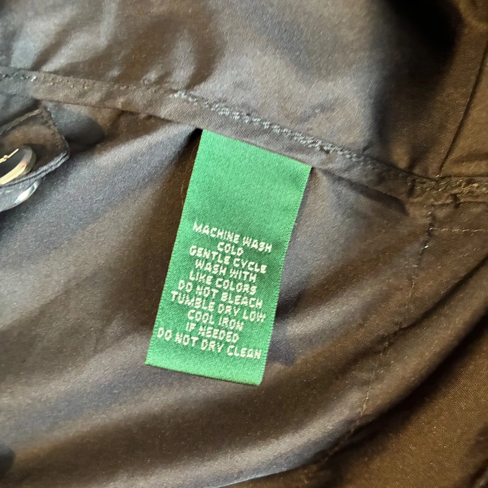 VTG Lauren-RL Windbreaker Golf Active Jacket Full‎ Zip Black Crest Lightweight L - Image 6