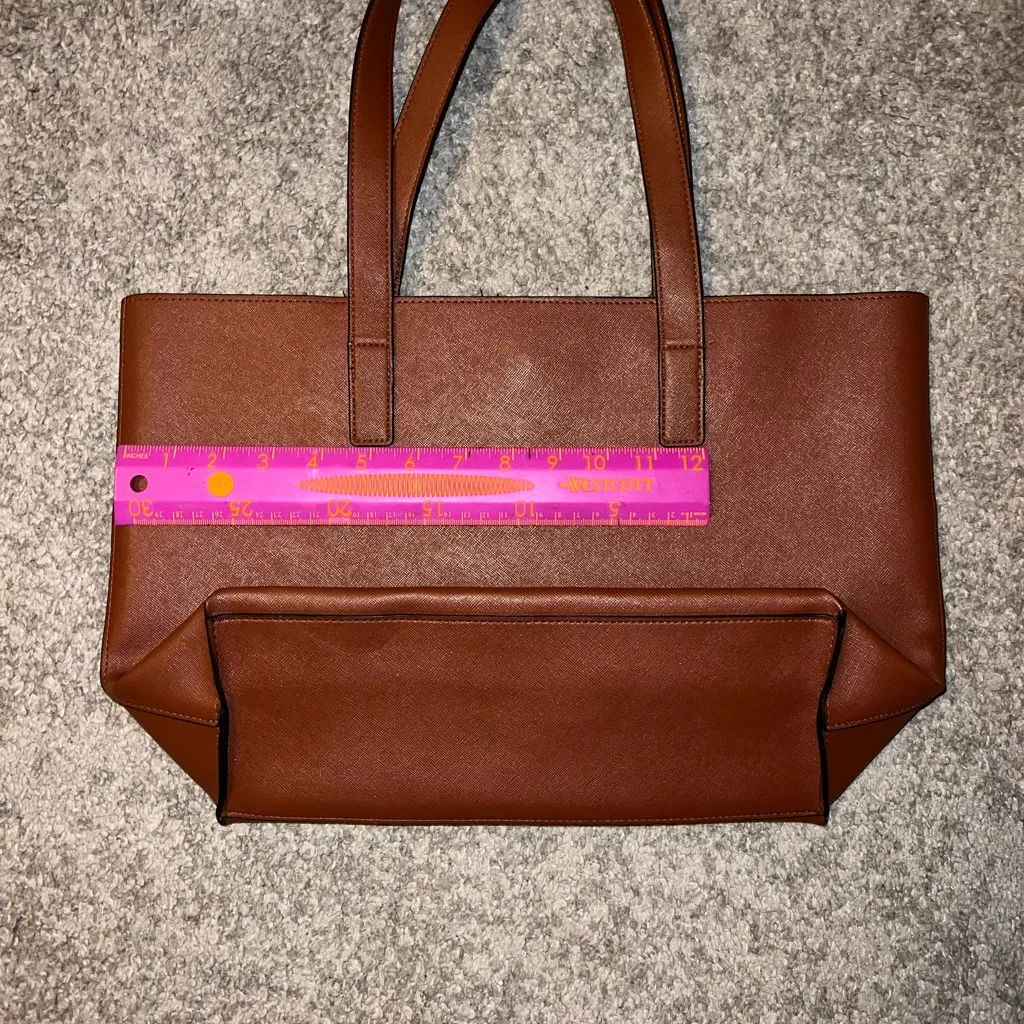 Navy and Brown Tote Bag - Image 6