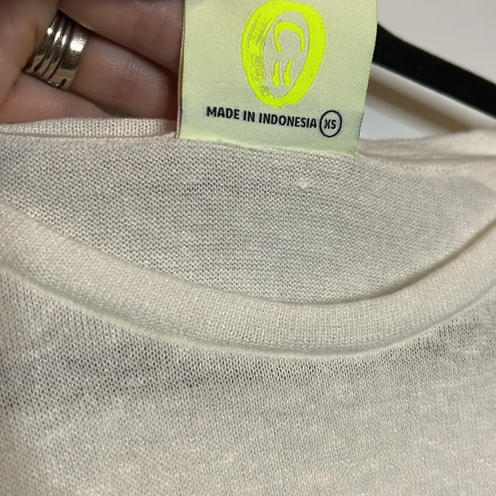 NWT  OT Linen Tee - Natural - Image 5