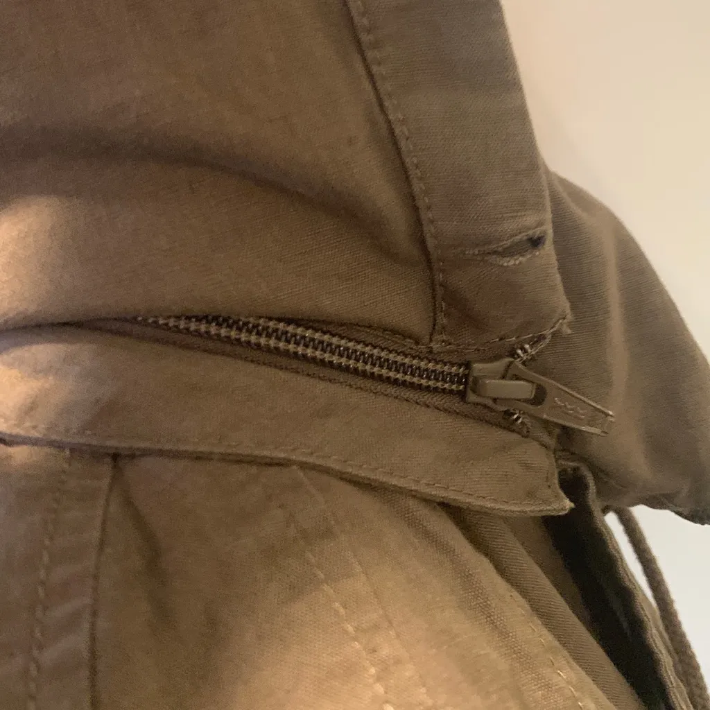 LOFT Hooded Army Olive Green Lightweight Utility Jacket Women’s CS Extra Small - Image 5