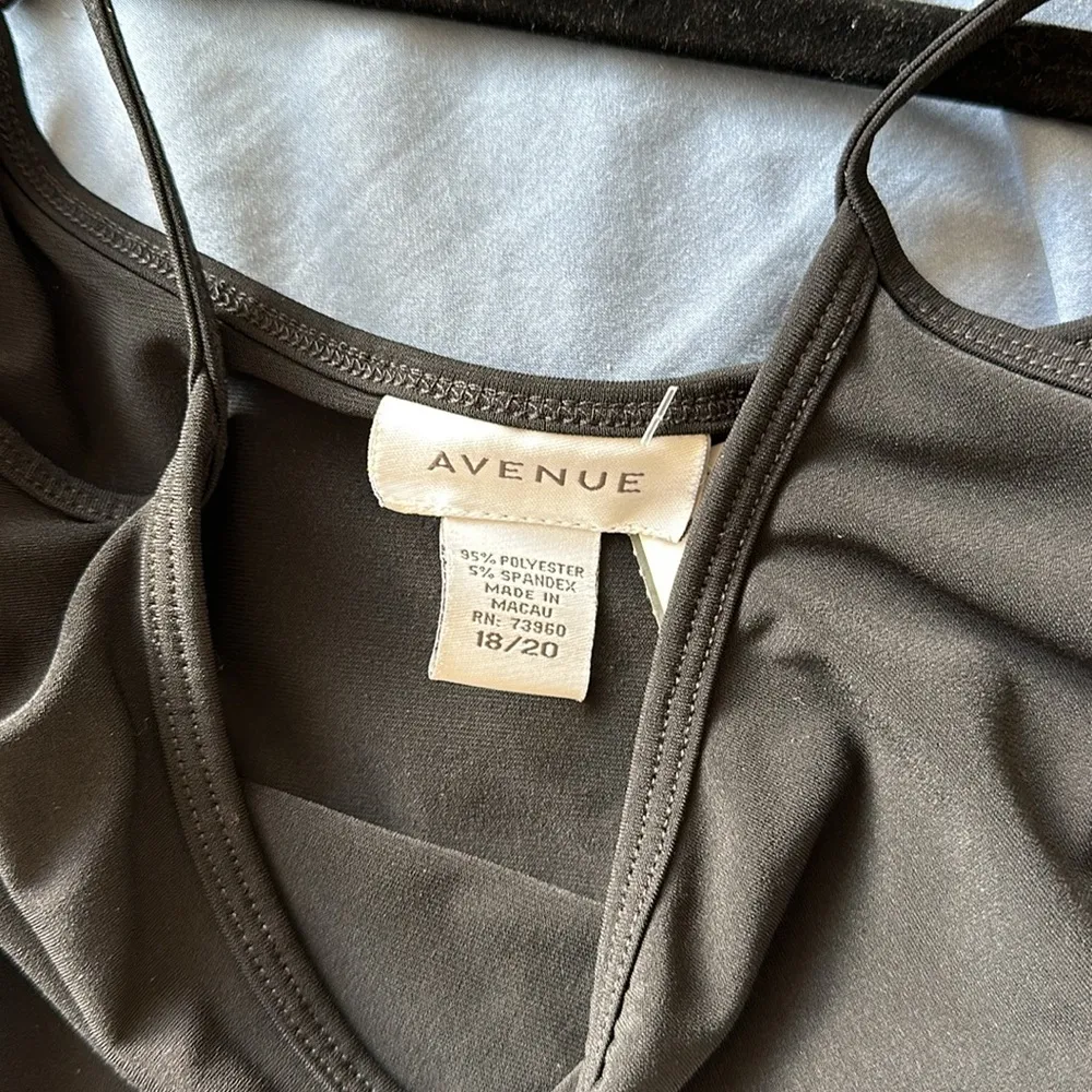 Avenue Upscale Basic Black Polyester Cami size 18/20 Camisole for Layering - Image 5