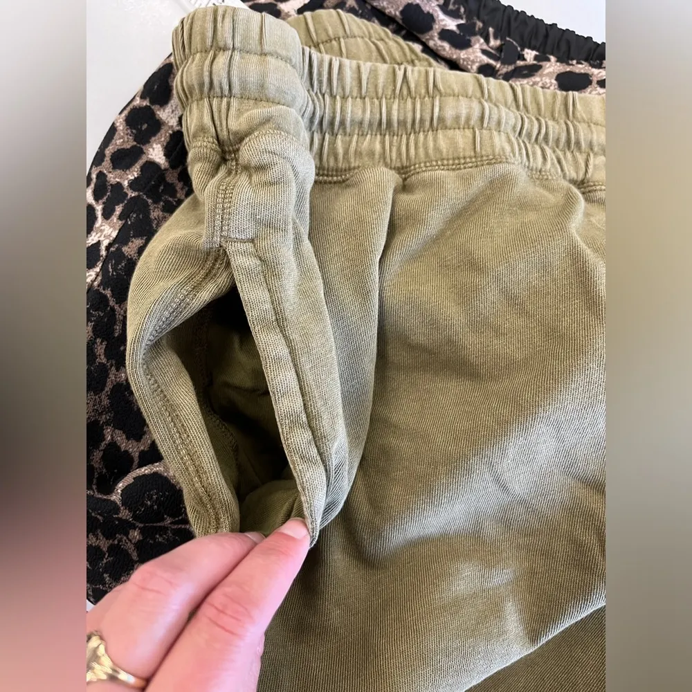 J.Crew Magic Rinse™  Olive Green Jogger Pant Reimagined French Terry Cloth Sz L - Image 7