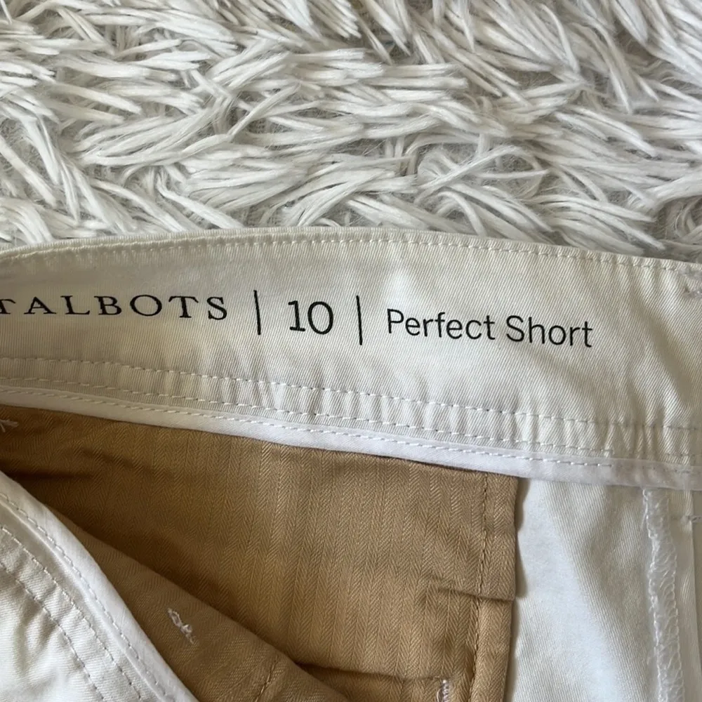 TALBOTS Women’s PERFECT SHORTS 13" white size 10 nwt - Image 8