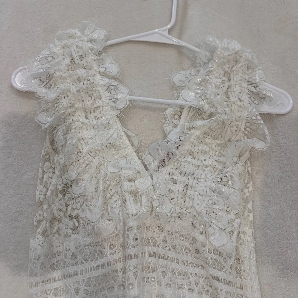 Vici White Lace Bodysuit - Image 4