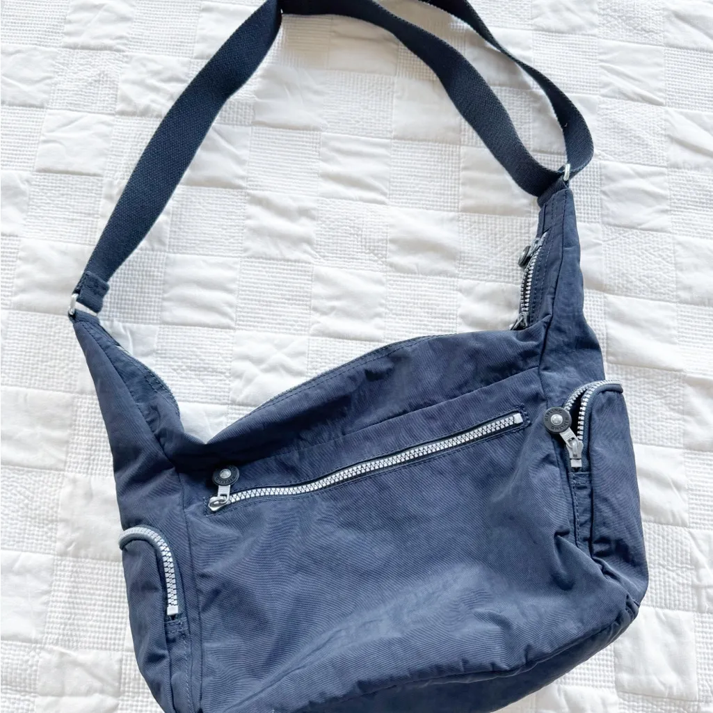 KIPLING Gabbie Crossbody Bag NavyPockets Organization Nylon Zip Top Closure - Image 3