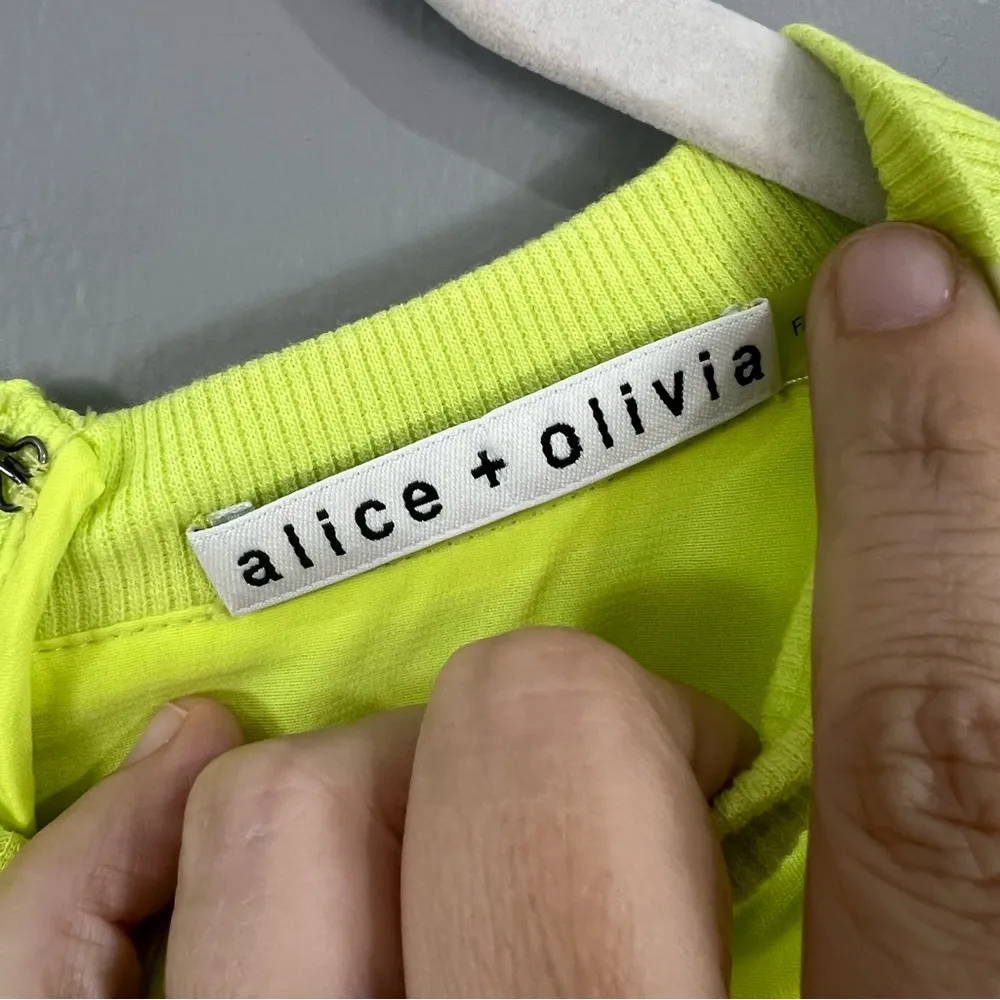 Alice+Olivia Neon Jogger Jumpsuit Size Medium - Image 5