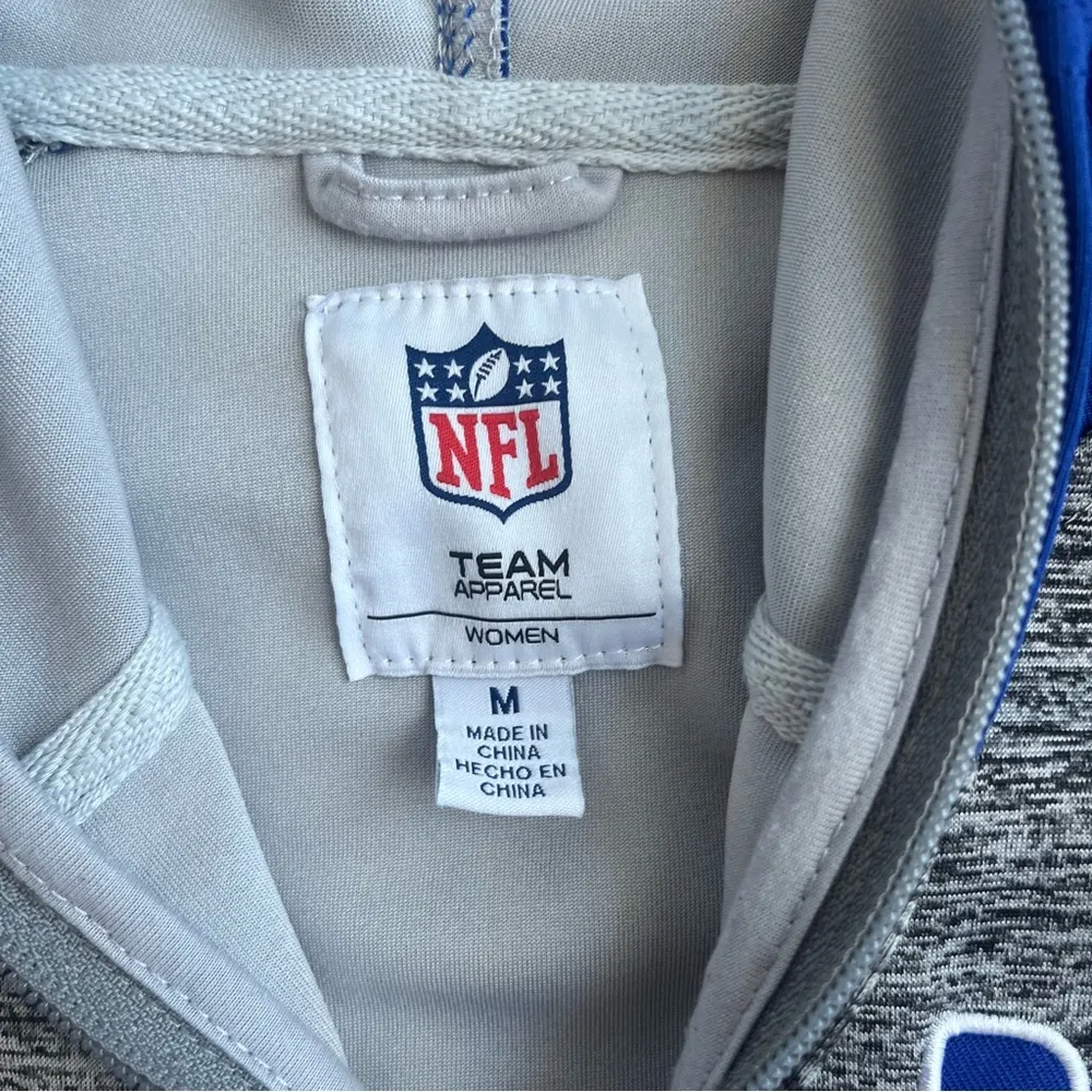 G-III Sports Women's NFL Indianapolis Colts Jacket Grey and Blue Size Medium - Image 3