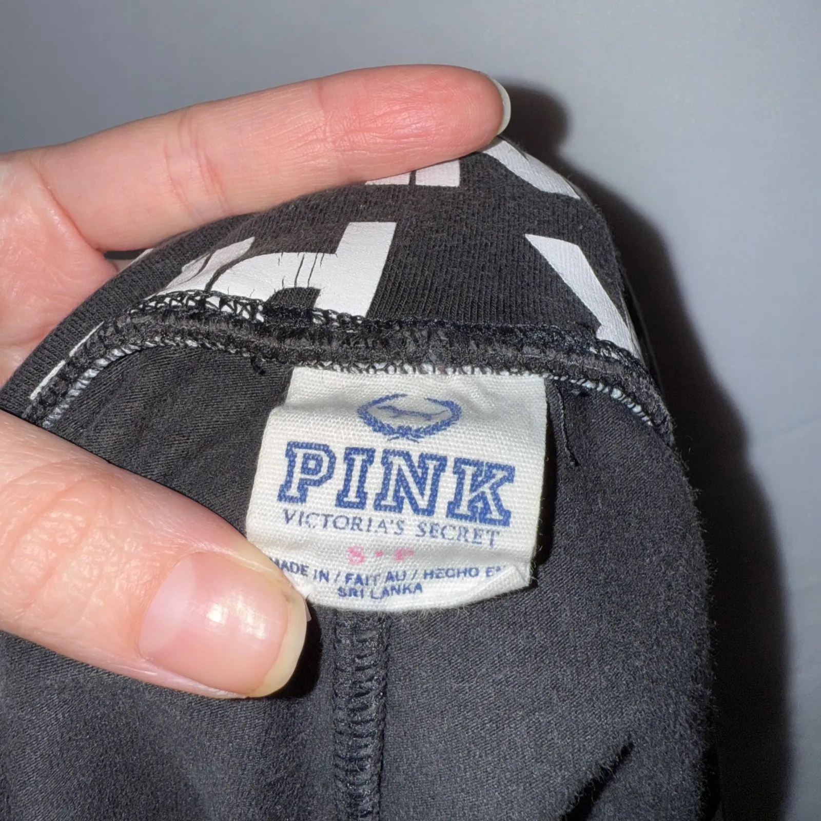 Vintage y2k Fold Over‎ Shorts Victoria's Secret PINK Iconic Goth Preppy - Image 5