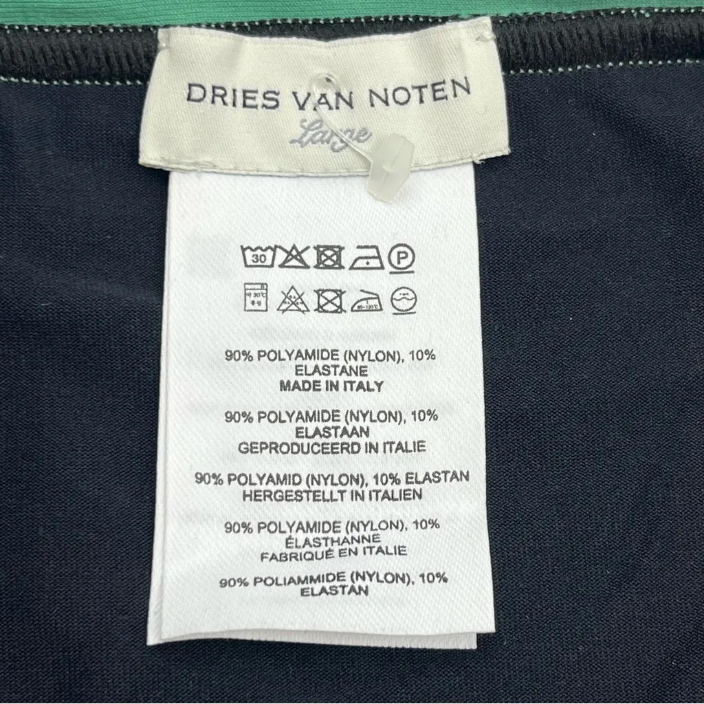 Dries Van Noten Gioia Black Green Swim Bikini Bottom Womens Size Large NWOT - Image 3