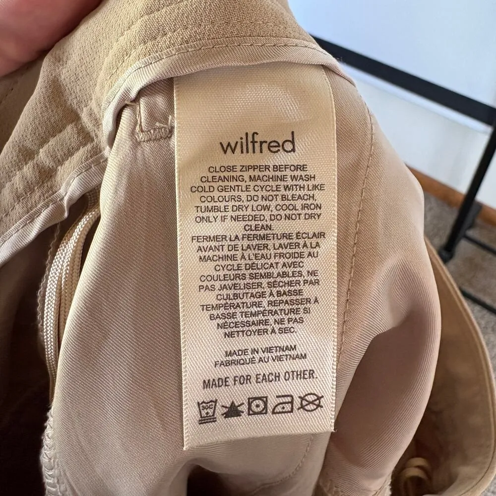 Wilfred Aritzia Khaki Balloon Pants Business Trouser Lightweight Pleated Sz 2 Tan - Image 10