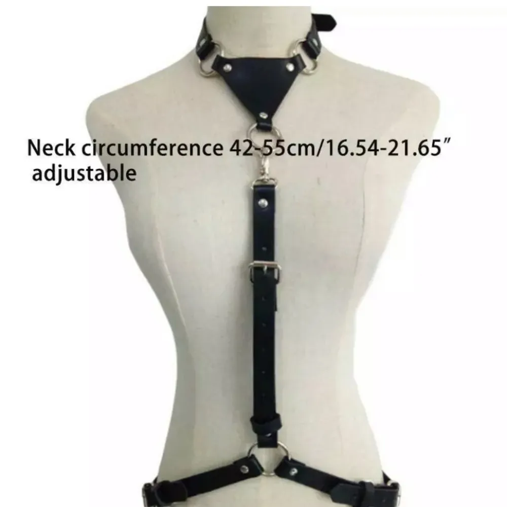 Harness Bondage Black Sexy O Ring Punk Goth New - Image 4