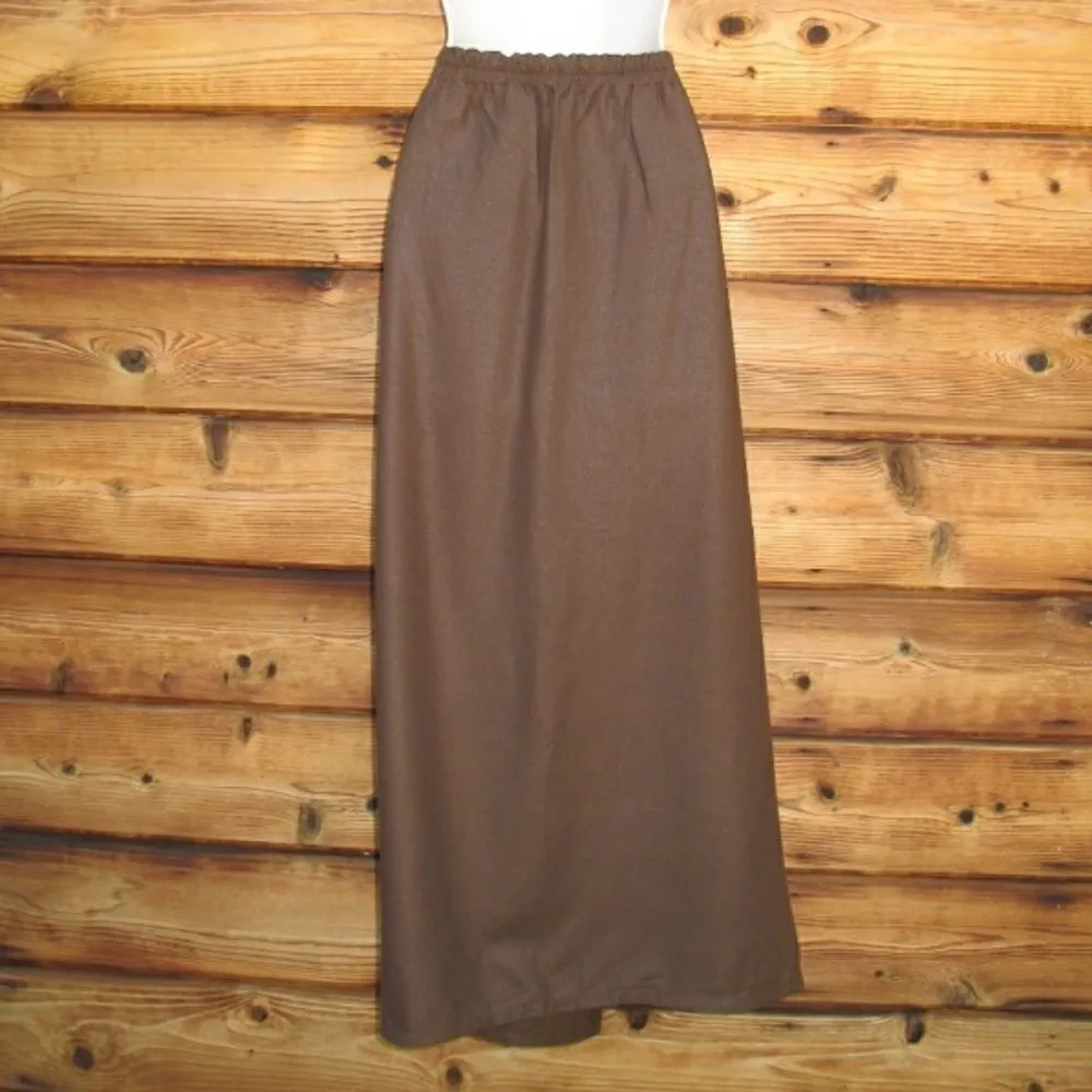 NWT Brown Art To Wear Raw Silk Sk… Brown Size 14 - Image 5