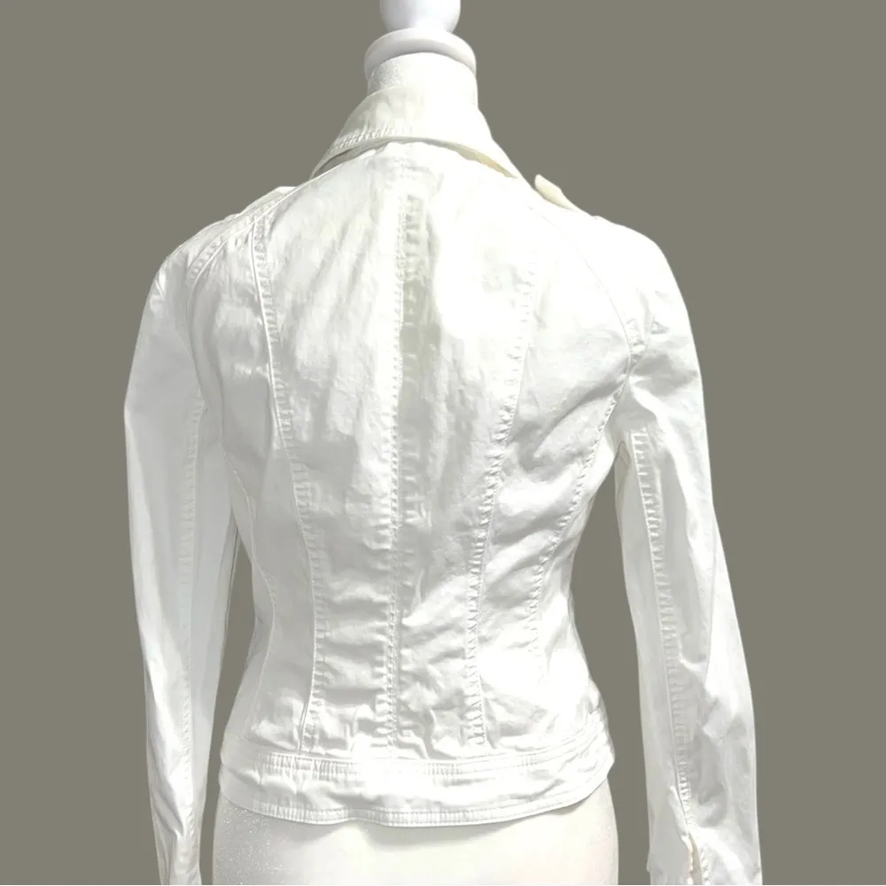 White House black market White Denim cropped jacket. Ntn! - Image 13
