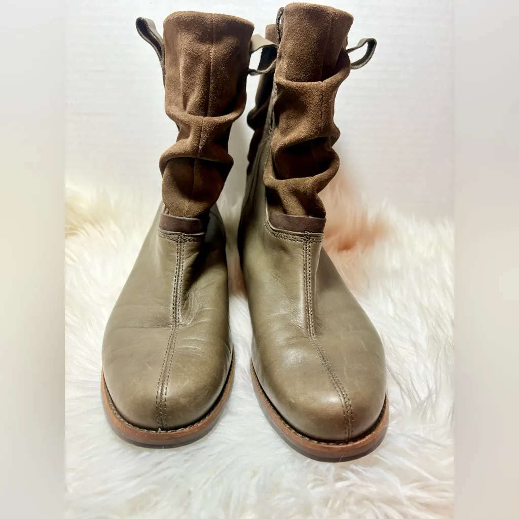 PATAGONIA Addie Peat Brown Leather Suede Boots - Image 6