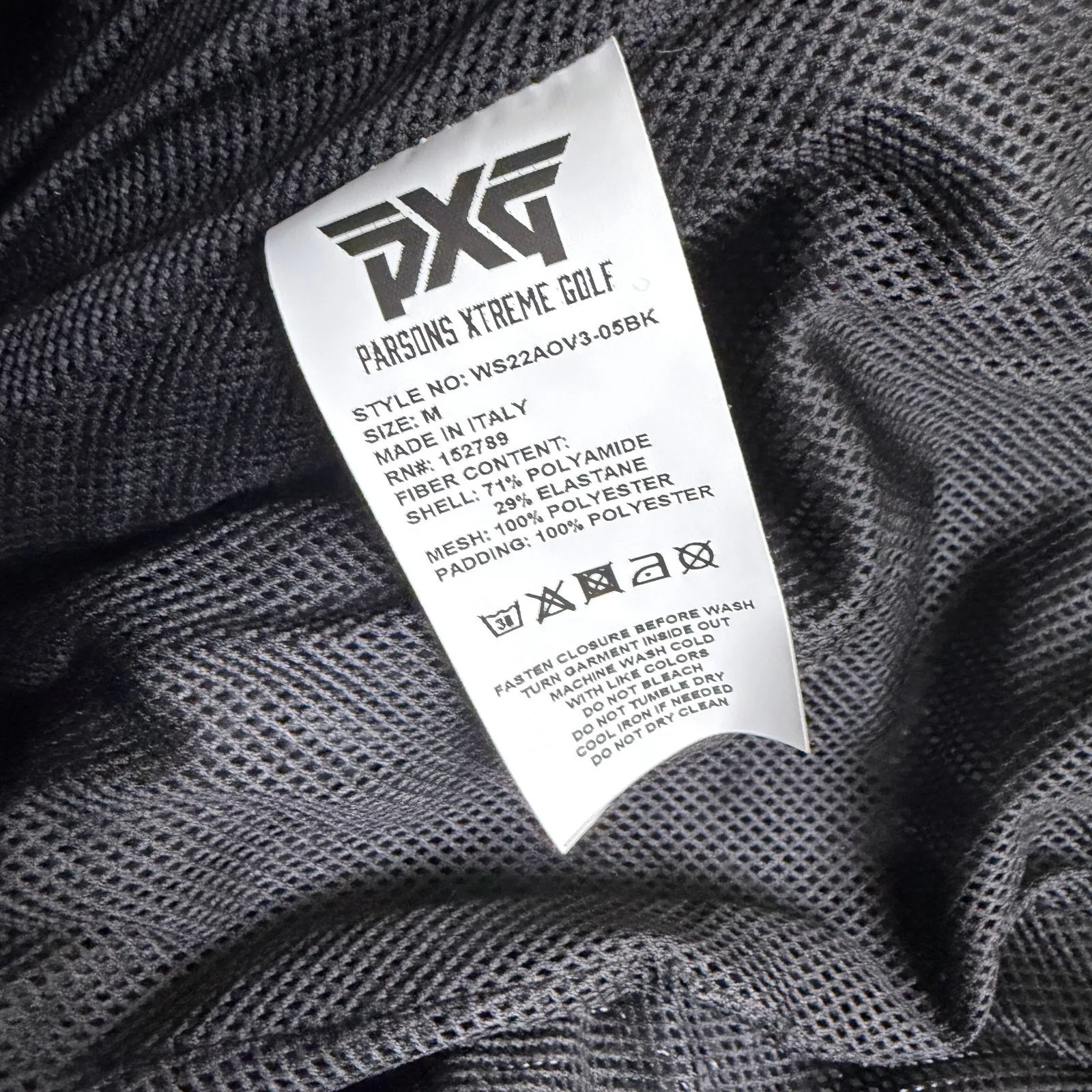 PXG Golf Vest Womens Medium Black AOP Logo Embroidered Belt Full Zip Outdoor NWT - Image 9