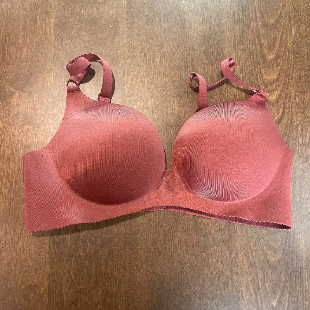 STRM LINE Push Up Wire free Bra Women's Size 38C Rust Adjustable Style: LY591125 Red - Image 6