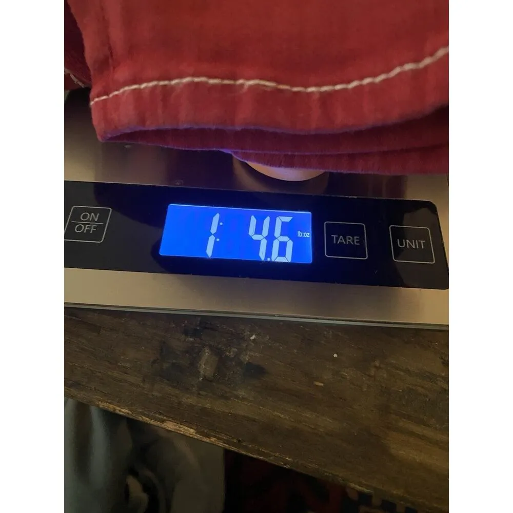 True Religion Jeans Red and White Stitch Vintage Red Size 29 RARE - Image 14