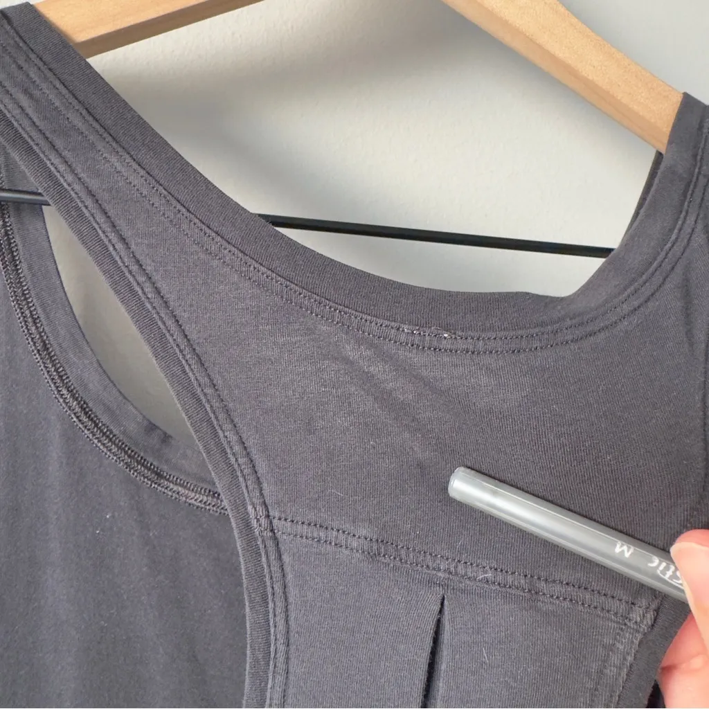 Lululemon Love Tank *Pleated in Black (First Release) Sleeveless Top Pima Cotton - Image 8