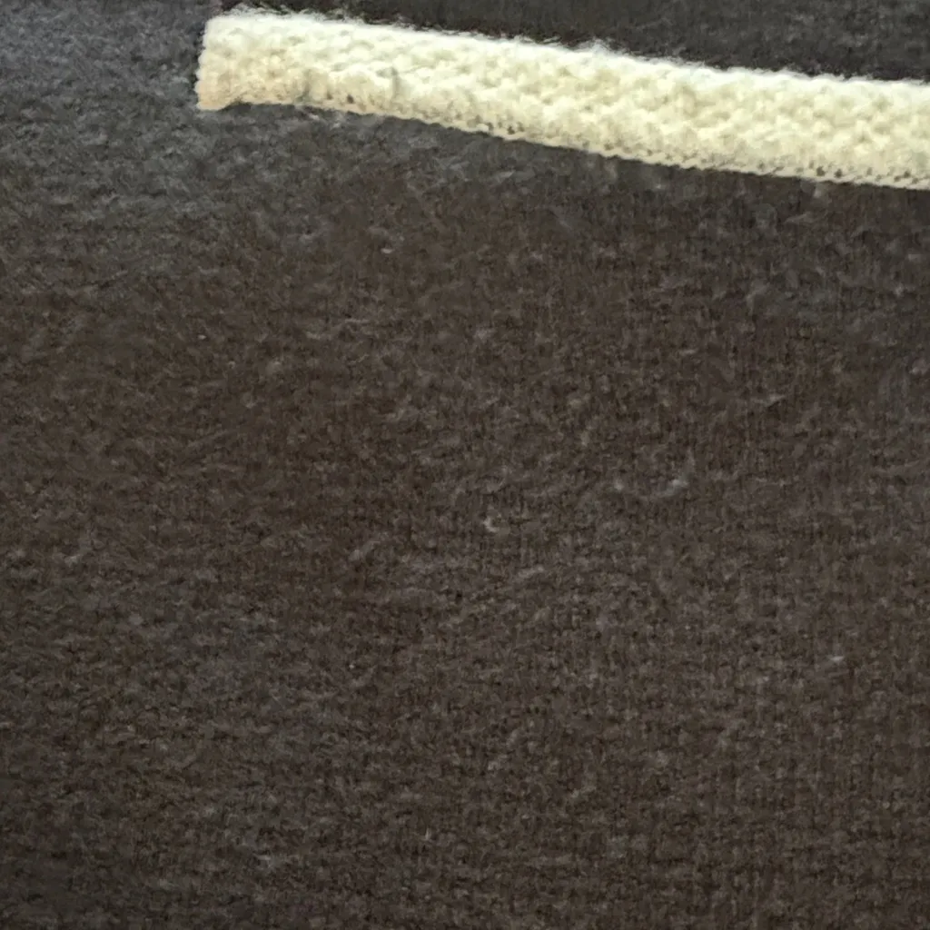 Abercrombie & Fitch Black with White Trim Gold Buttons Cardigan Sz L - Image 5