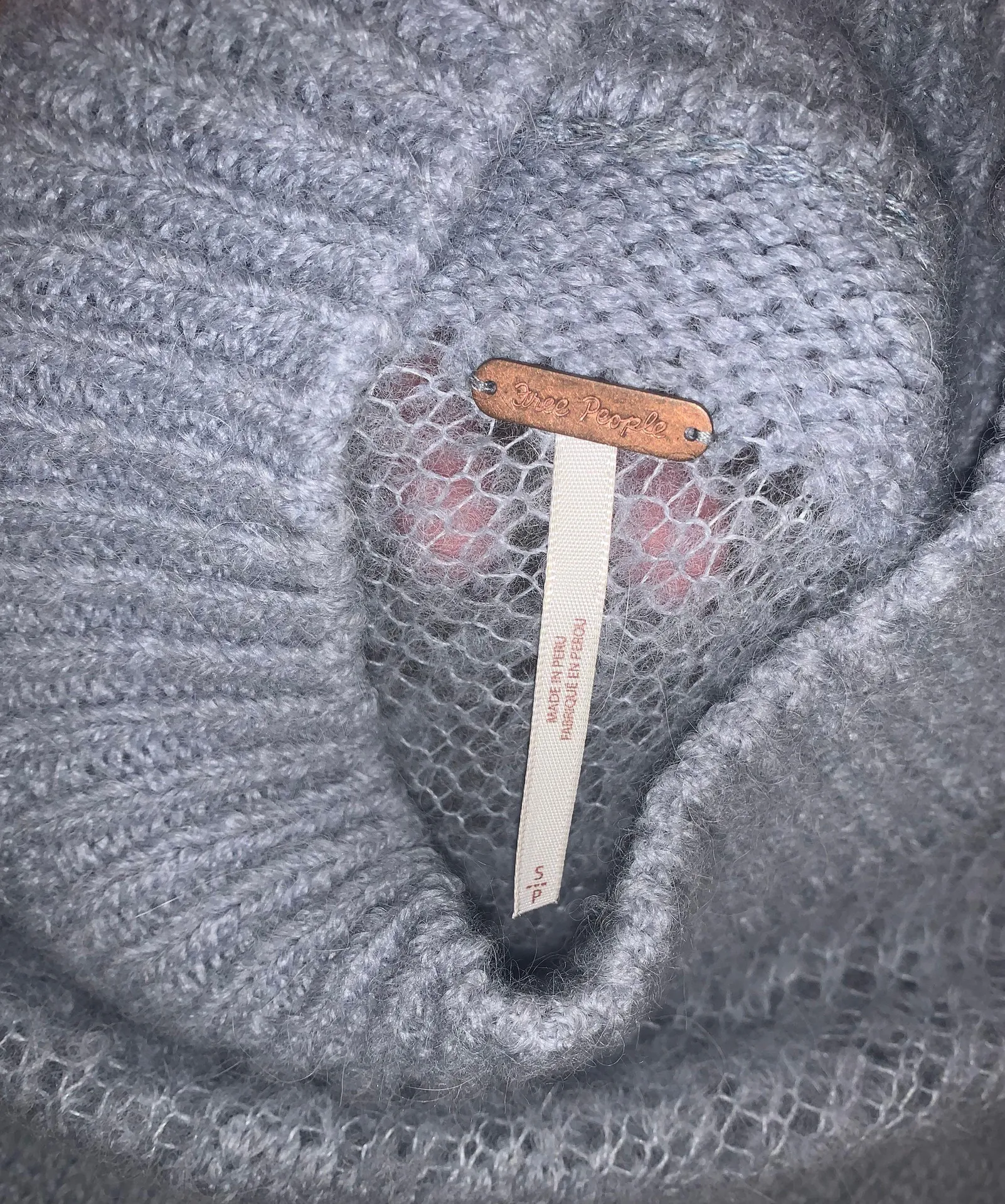 FP Turtleneck Pullover knit  Light Blue Size s - Image 4