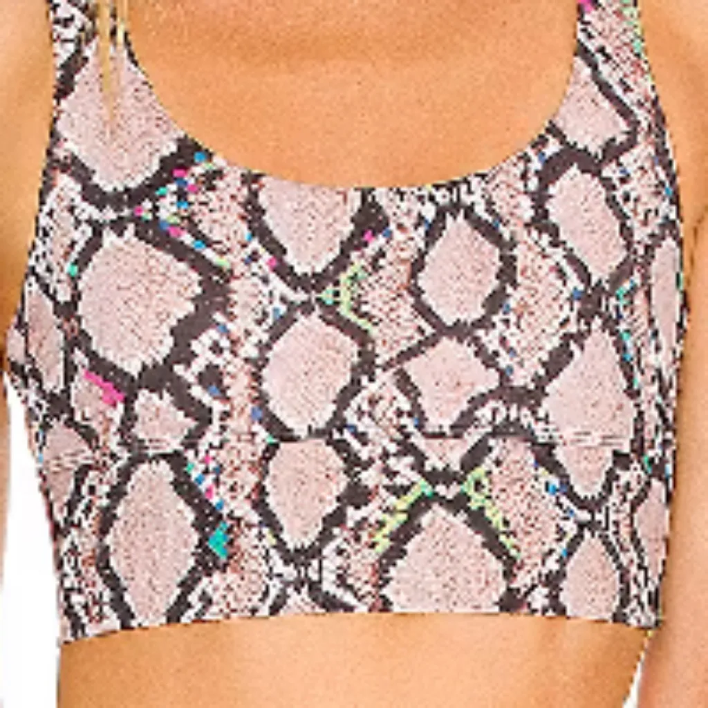 Beach Riot Leah Sports Bra in Jewelled Python sz xs - Image 7