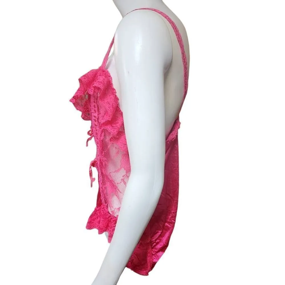 Vintage Delicates Pink Teddy (L) - Image 3