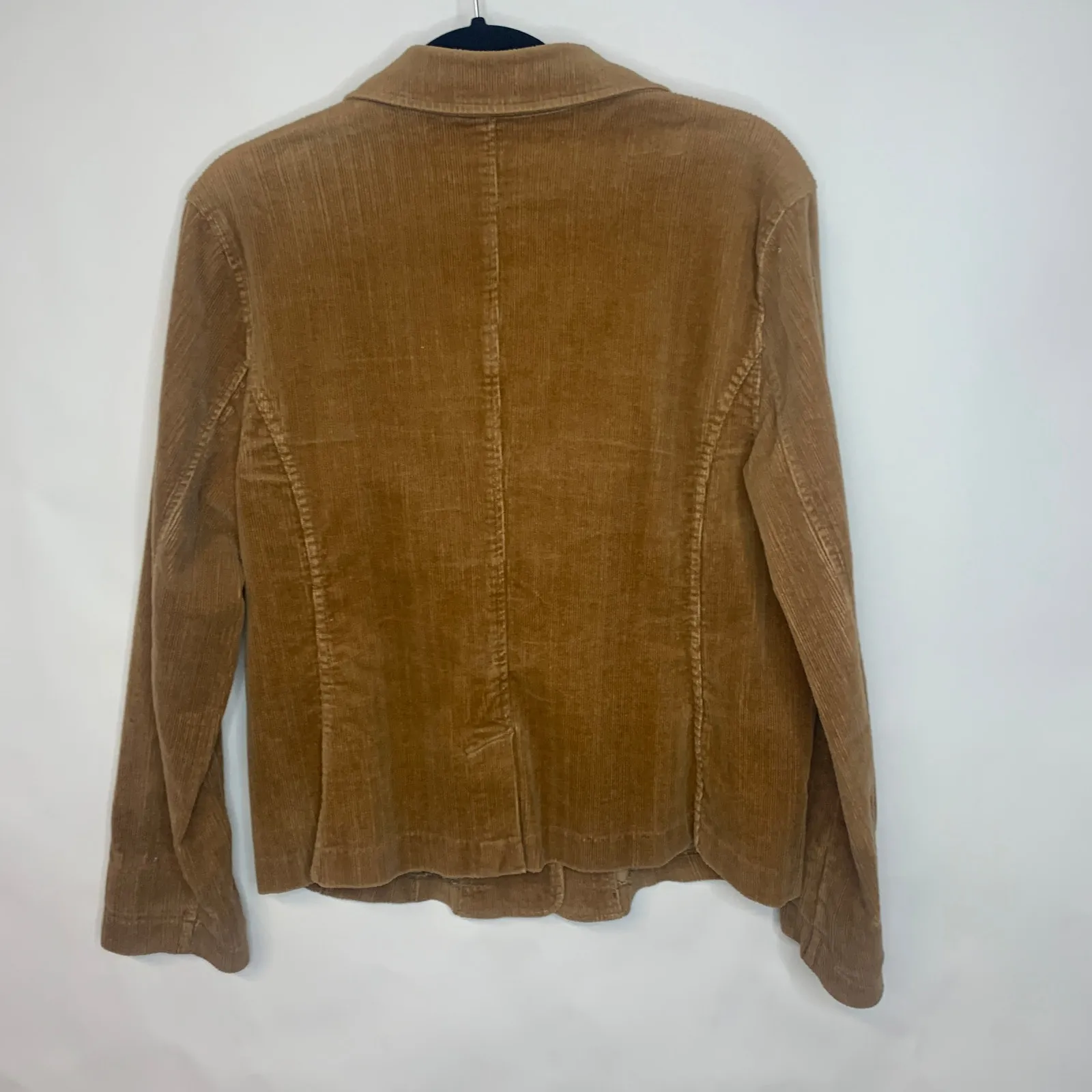 Vintage Corduroy Tan Camel Blazer Vintage Y2K Sz Large Brown - Image 6