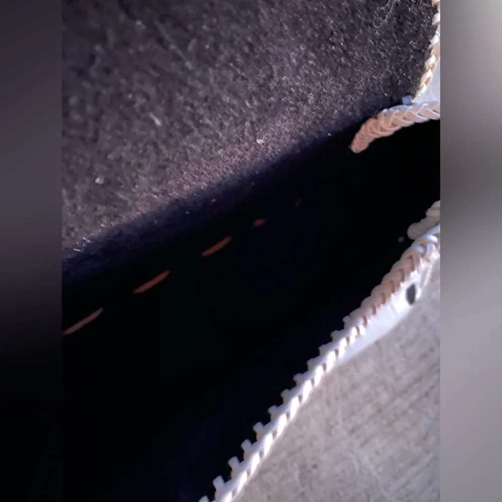 Vintage Jeun Bang White Leather Animal Purse & Wallet Black - Image 3