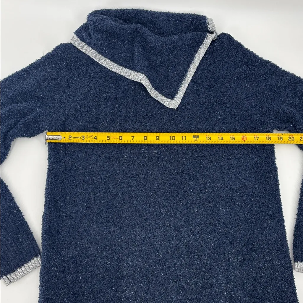 Navy Blue Sweater with Gray Trim - Image 4