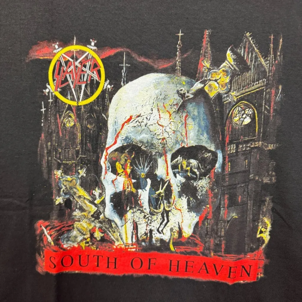 Slayer South of Heaven Album Cover Heavy Metal Band Tee 2XL - Image 2