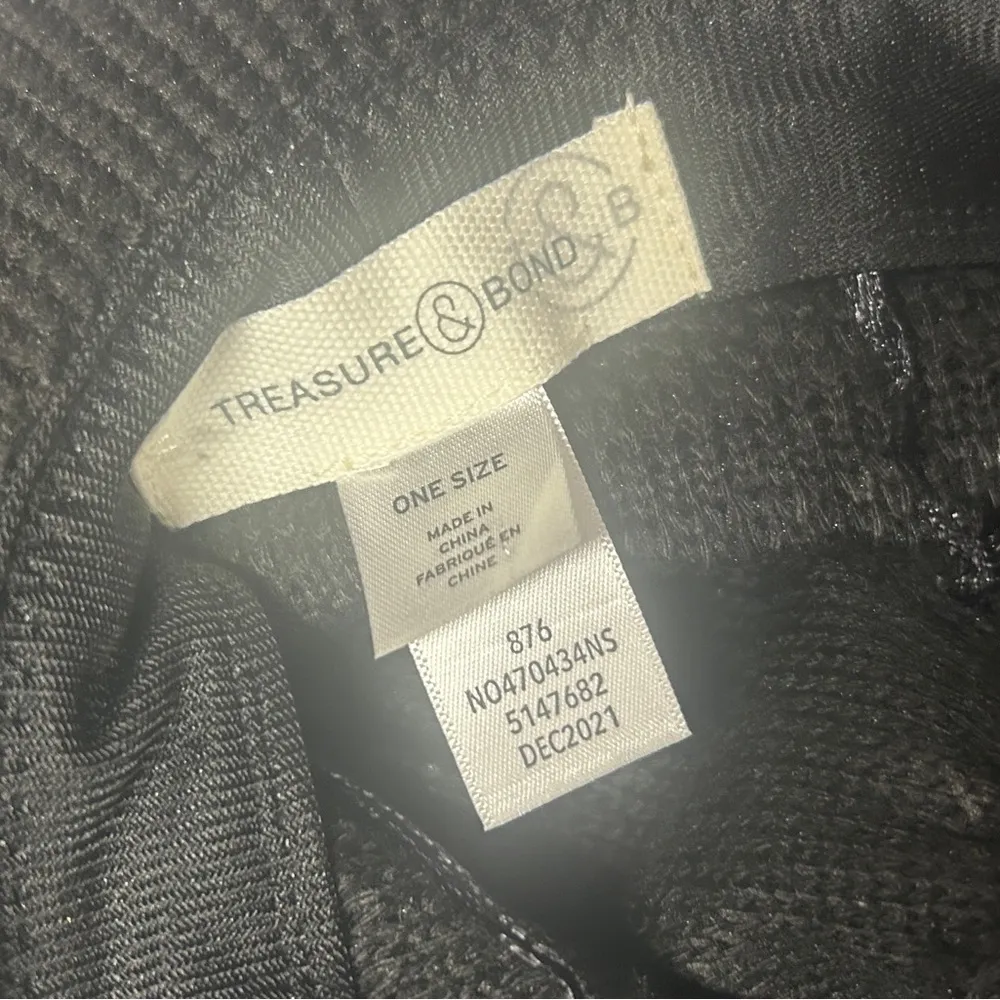 Treasure & Bond  Texture Panama Hat One Size Black - Image 3