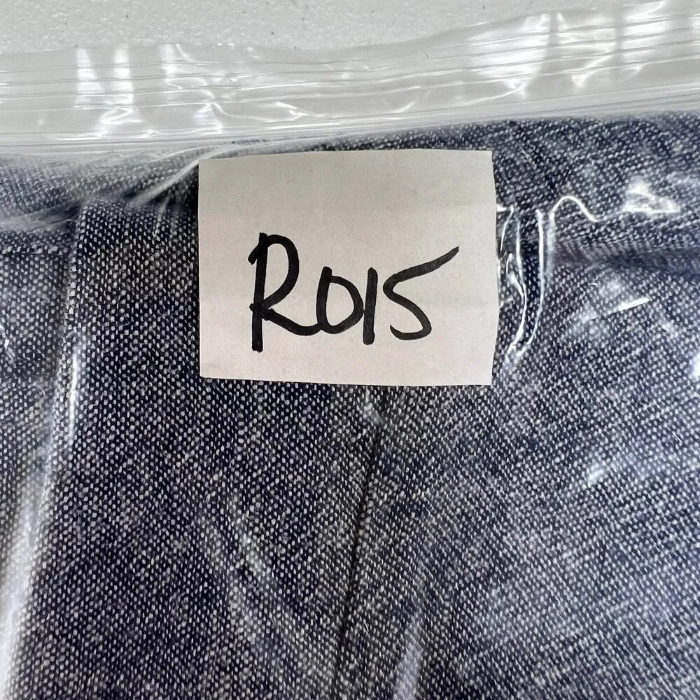 Terra & Sky 0X 14W Pants Linen Blend Cropped Wide Leg Culottes Blue Pull On - Image 14