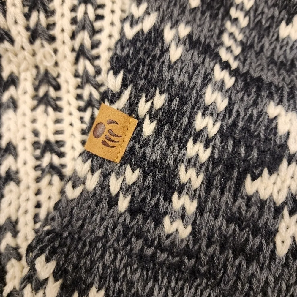 infinity scarf  grey white black - Image 4