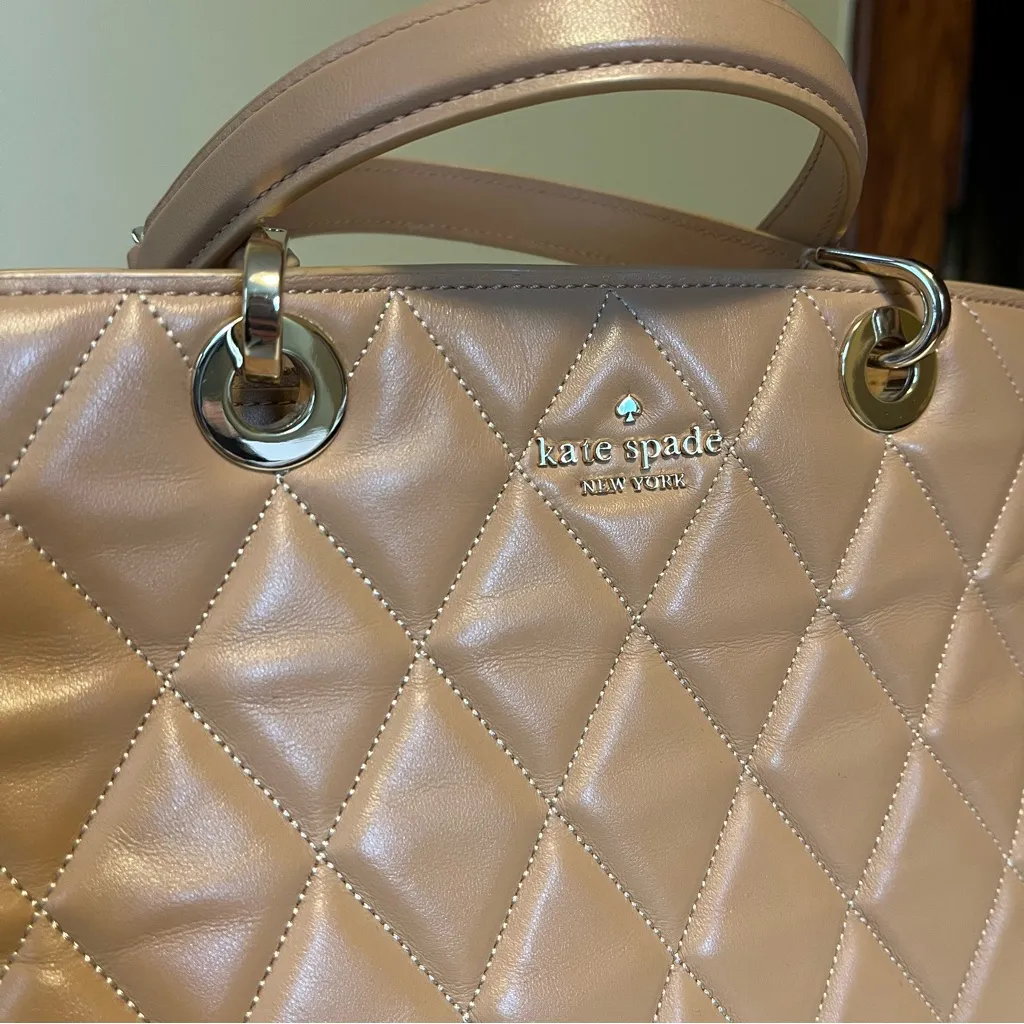 Kate Spade Tiramisu Quilted Satchel - Image 9