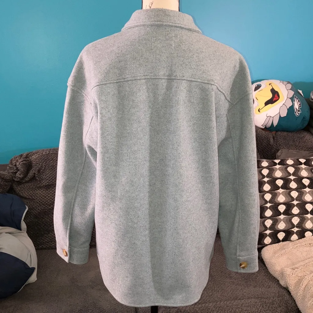 Avec Les Filles  Buttoned Shacket, Medium - Image 5