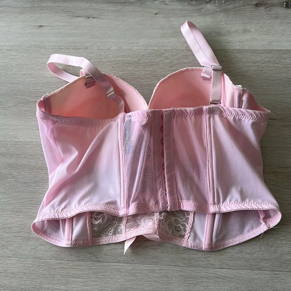 Body Rage Curve Corset Bra Pink 1X EUC - Image 4